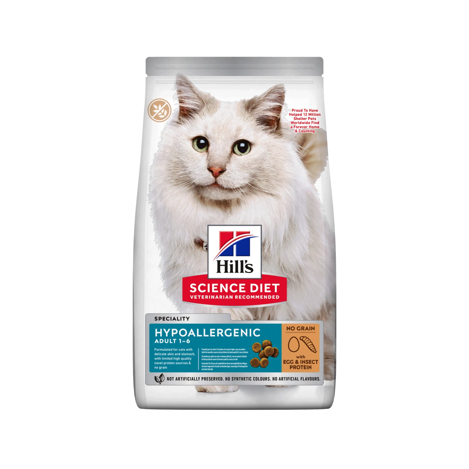 Hill's Science Plan Hypoallergenic Adult Kattenvoer - Ei & Insect - Afbeelding 2