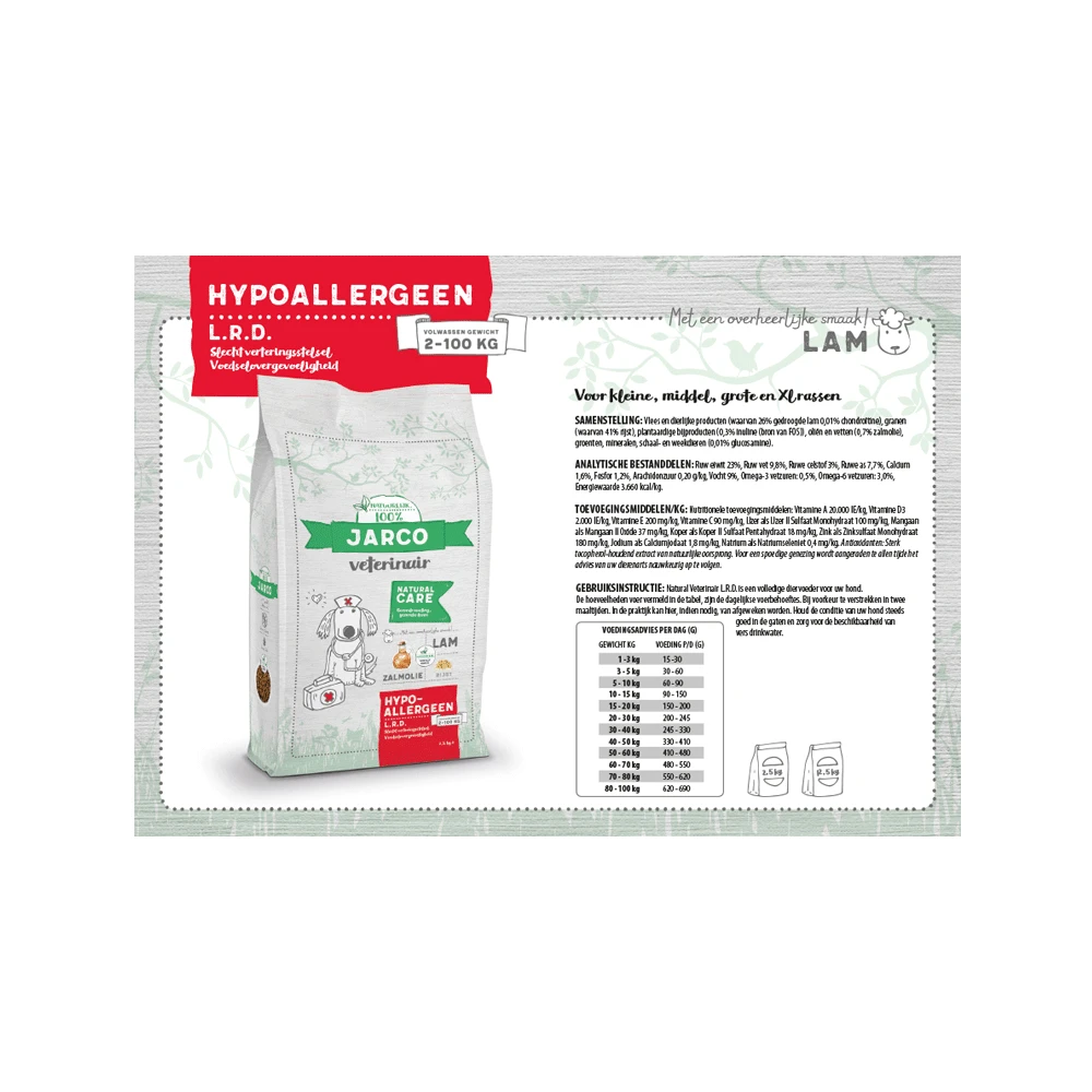 Jarco Veterinair Hypoallergeen L.R.D. - Hondenvoer - Afbeelding 4