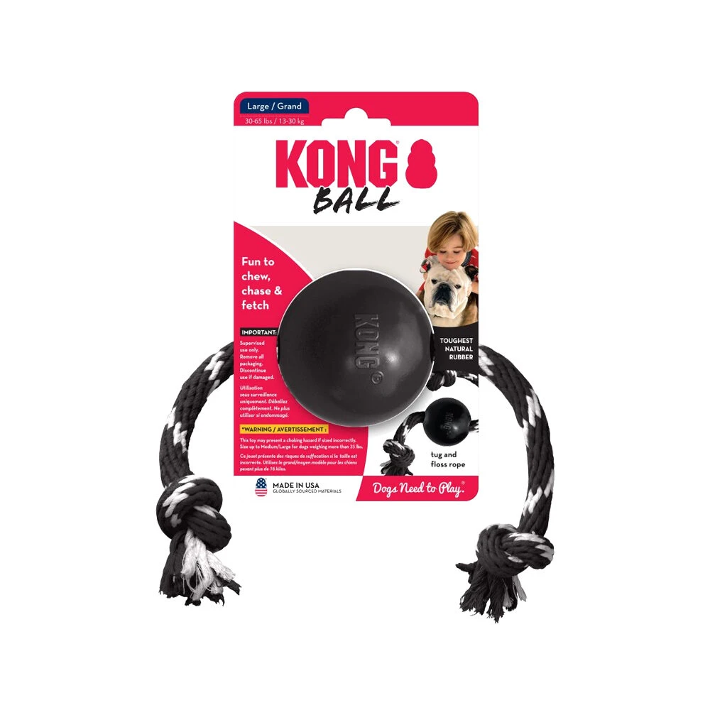 KONG Extreme Bal Met Touw - Afbeelding 4