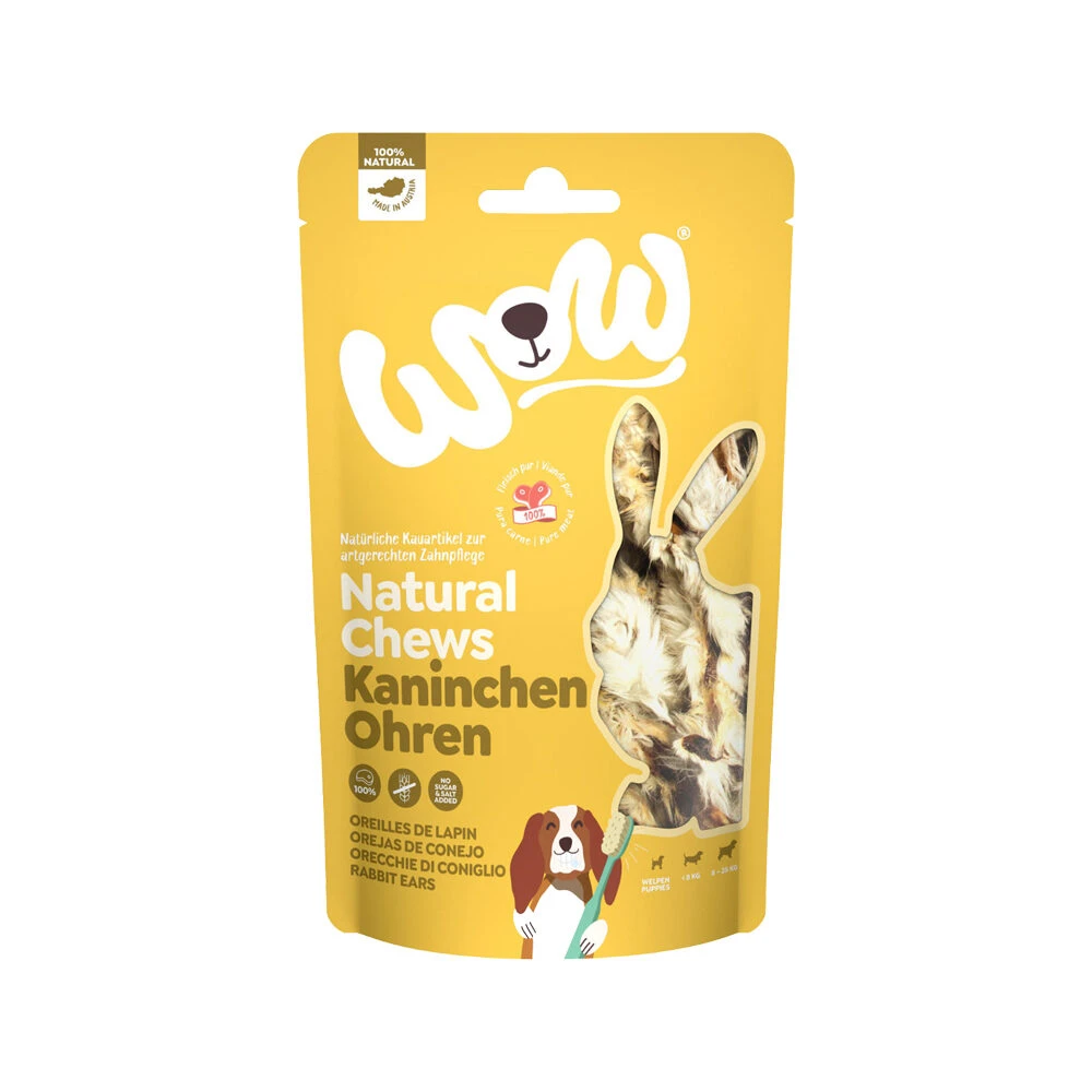 WOW! Natural Chews Konijnenoren - Afbeelding 2